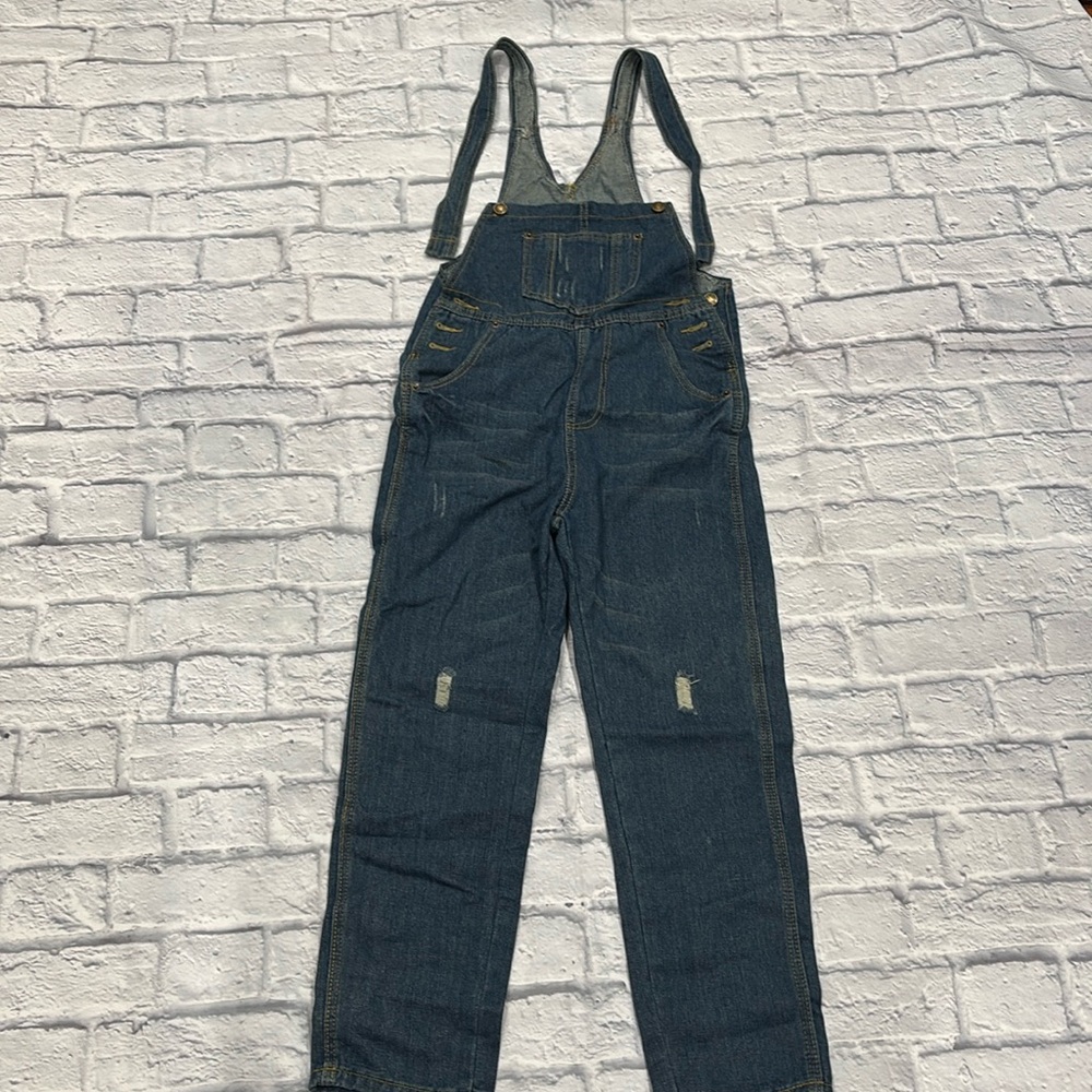 Dark Wash Overalls